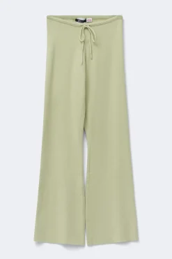 Knitted loungewear trousers - Grün - Dame - Gina Tricot