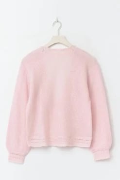 14+ knitted open back sweater - Rosa - Gina Tricot