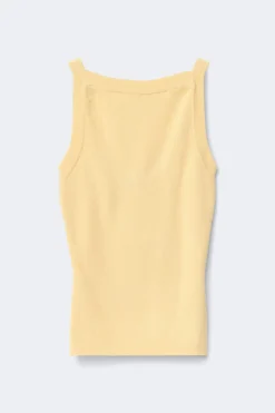 Knitted singlet - Gelb - Dame - Gina Tricot