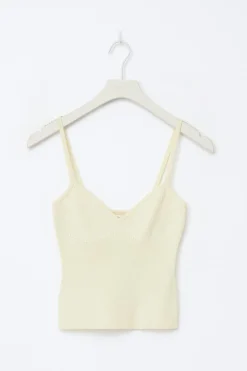14+ knitted singlet - Gelb - Gina Tricot
