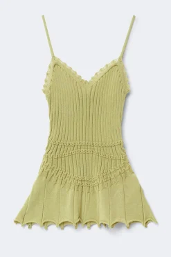 Knitted singlet - Grün - Dame - Gina Tricot