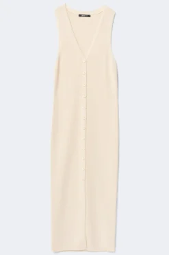 Knitted vest dress - Gelb - Dame - Gina Tricot