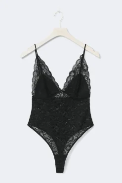 Lace body - Schwarz - Dame - Gina Tricot