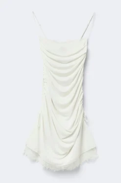 Lace detail strap dress - Weiß - Dame - Gina Tricot