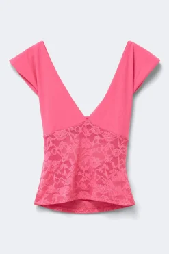 14+ lace detail top - Rosa - Gina Tricot