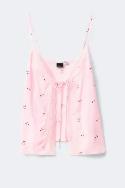 Lace loungewear singlet - Rosa - Dame - Gina Tricot