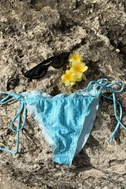 14+ lexi ruched bikini bottom - Blau - Gina Tricot