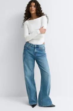 Long sleeve body - Weiß - Dame - Gina Tricot