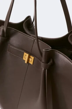 Long strap pu bag - Braun - Dame - Gina Tricot