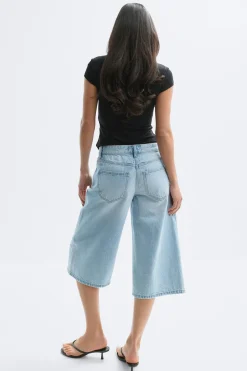 Loose n' luxe denim shorts - Blau - Dame - Gina Tricot