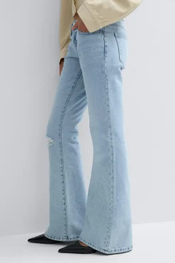 Low full length flare jeans - Blau - Dame - Gina Tricot