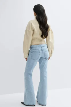 Low full length flare jeans - Blau - Dame - Gina Tricot