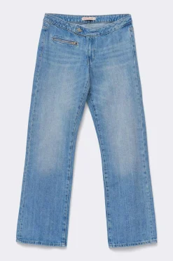 Low pleat jeans - Blau - Dame - Gina Tricot
