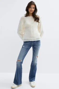 14+ low rise flare jeans - Blau - Gina Tricot
