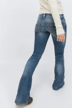14+ low rise flare jeans - Blau - Gina Tricot