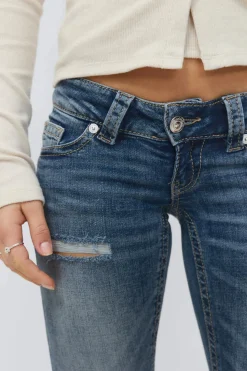 14+ low rise flare jeans - Blau - Gina Tricot