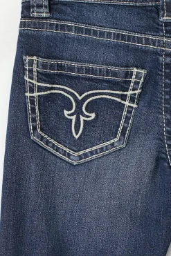 14+ low rise flare jeans tall - Blau - Gina Tricot