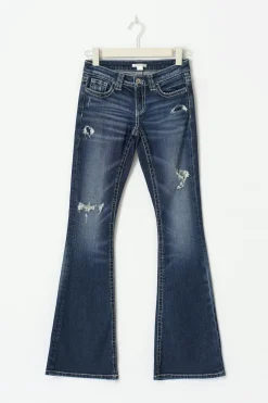 14+ low rise flare jeans tall - Blau - Gina Tricot