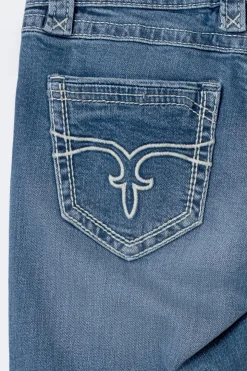 14+ low rise flare jeans tall - Blau - Gina Tricot