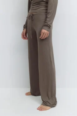 Low waist loungewear trousers - Braun - Dame - Gina Tricot