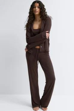 Low waist loungewear trousers - Braun - Dame - Gina Tricot