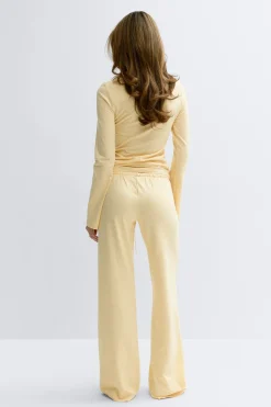 Low waist loungewear trousers - Gelb - Dame - Gina Tricot