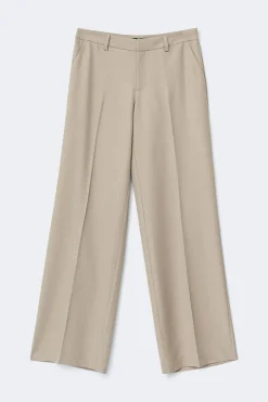 Low waist trousers - Beige - Dame - Gina Tricot