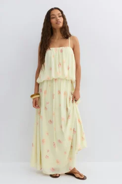 Maxi dress - Gelb - Dame - Gina Tricot