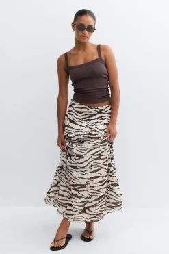 Maxi skirt - Weiß - Dame - Gina Tricot