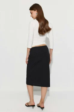 Midi skirt - Schwarz - Dame - Gina Tricot