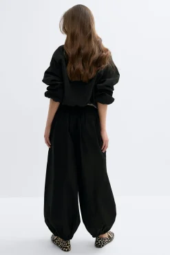 Mid waist balloon trousers - Schwarz - Dame - Gina Tricot