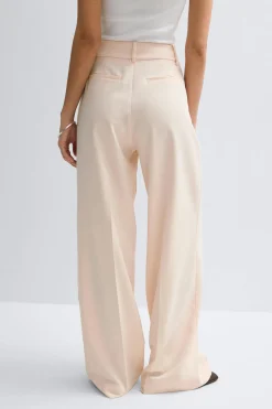 Mid waist wide trousers - Rosa - Dame - Gina Tricot