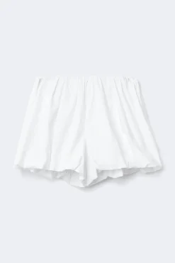 Mini balloon shorts - Weiß - Dame - Gina Tricot
