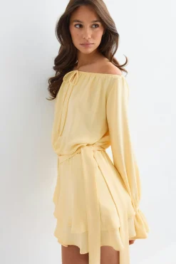 Mini dress - Gelb - Dame - Gina Tricot
