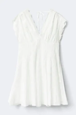 Mini dress - Weiß - Dame - Gina Tricot