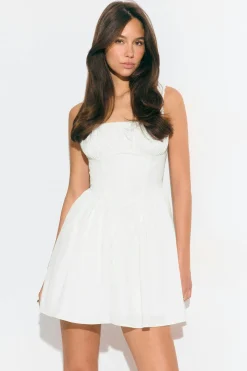 Mini dress - Weiß - Dame - Gina Tricot