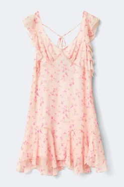 Mini frill dress - Rosa - Dame - Gina Tricot