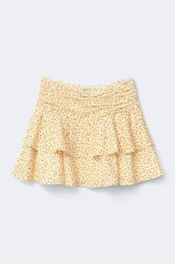 Mini frill skirt - Gelb - Dame - Gina Tricot