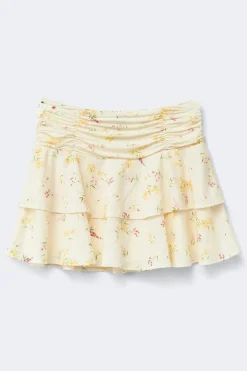 Mini frill skirt - Weiß - Dame - Gina Tricot