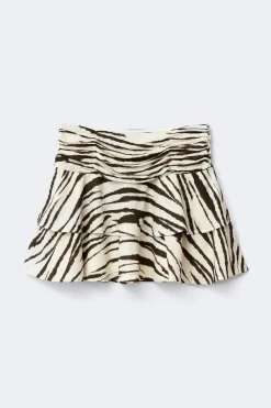 Mini frill skirt - Weiß - Dame - Gina Tricot