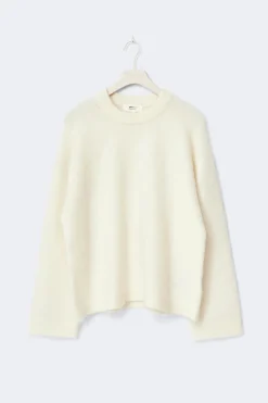 Mohair knitted sweater - Weiß - Dame - Gina Tricot