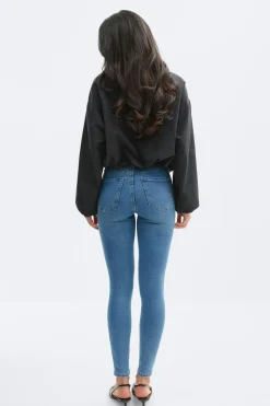 Molly high waist jeans - Blau - Dame - Gina Tricot