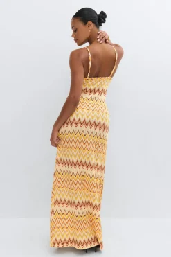 Multi colour maxi dress - - Dame - Gina Tricot