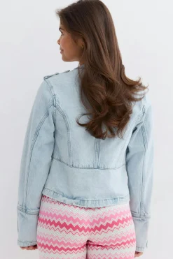 14+ napoleon denim jacket - Blau - Gina Tricot