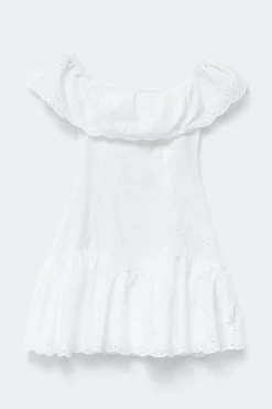 14+ off shoulder dress - Weiß - Gina Tricot