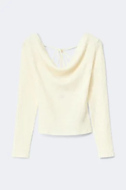 Open back top - Weiß - Dame - Gina Tricot