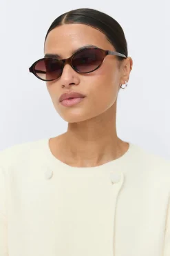 Oval sunglasses - Braun - Dame - Gina Tricot