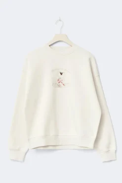 Oversized loungewear sweater - Weiß - Dame - Gina Tricot