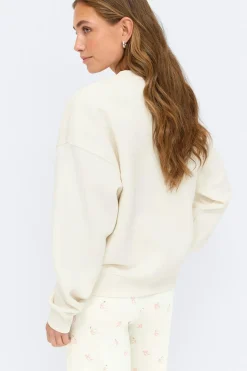 Oversized loungewear sweater - Weiß - Dame - Gina Tricot