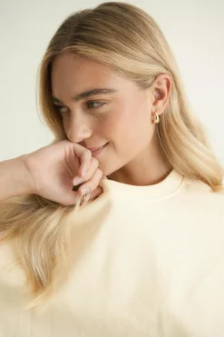 Oversized tee - Gelb - Dame - Gina Tricot